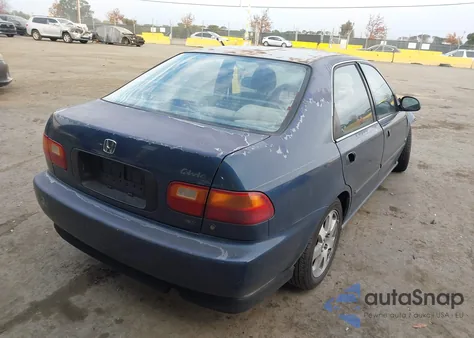 1995 Honda Civic Lx из США, поврежденный, VIN JHMEG855XSS015454